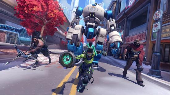 Overwatch 2 lootboxes opening: Lucio, Mcree, and Hanzo can be seen in a match