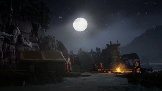 The Quarry Map: The firepit can be seen on the shoreline