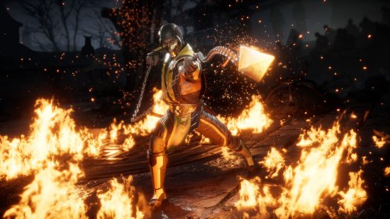 Best fighting games: Scorpion in Mortal Kombat 11
