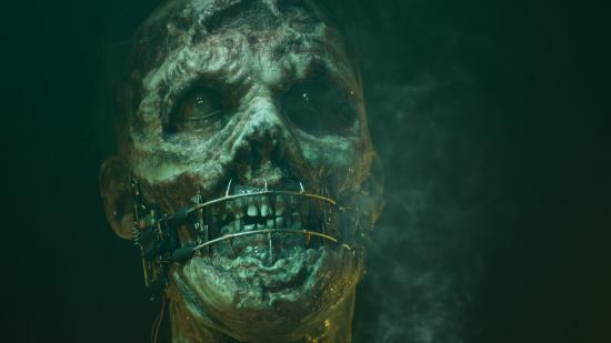The Dark Pictures Anthology The Devil in Me launch date leak: a zombie with a metal contraption on its mouth