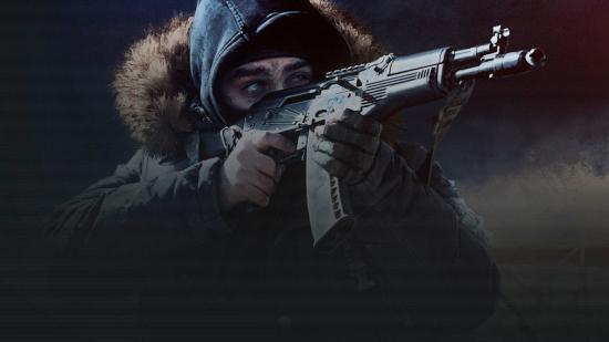 Escape From Tarkov kills stats: Shturman looks down the sight of an AK