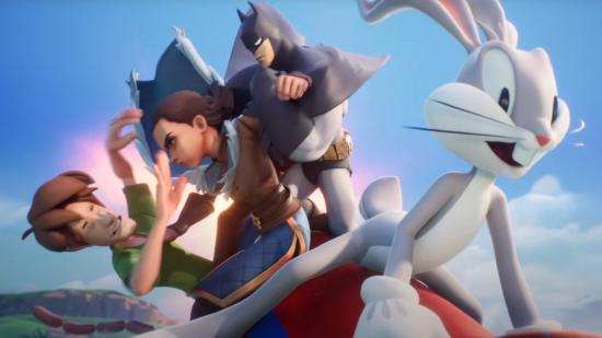 Multiverus Ücretsiz Karakterler Döndürme Bugs Bunny ve arkadaşlar savaşıyor