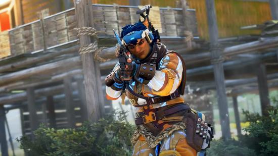Apex Legends Season 14 Kings Canyon: Vantage aims down the sights of a rifle