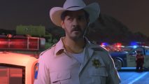 As Dusk Falls interview: Dante looks worried as police cars pull up outside the motel