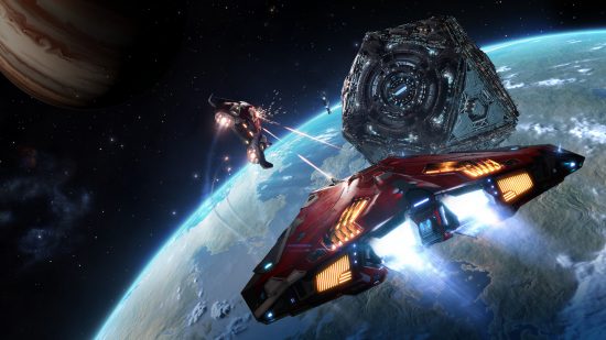 Najlepsze gry kosmiczne na PS5: Statek pędzi w kosmosie i walczy z elitarnym zagrożeniem