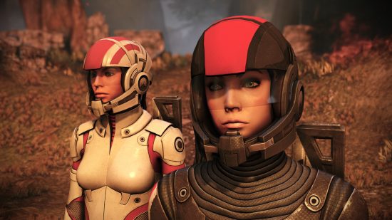 Best PS5 Space games: Ashley and Commander Shepard in Mass Effect