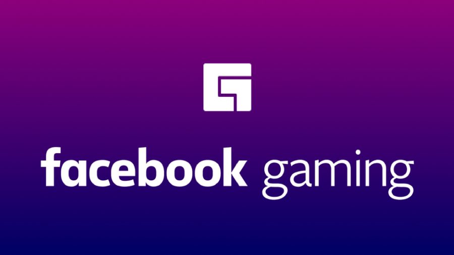 Facebook Gaming: An image of the logo with purple and blue