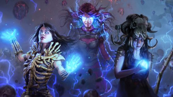 Best free Xbox games: three sorceresses in PAth of Exile