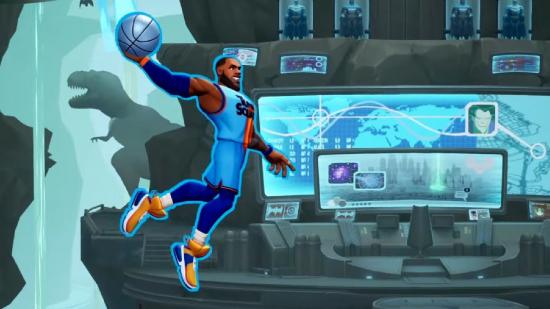 MultiVersus codes: Lebron James can be seen slamming his ball.