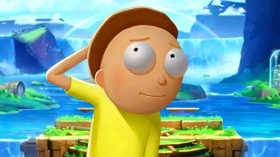 MultiVersus Morty Combos: an image of Morty scratching his head