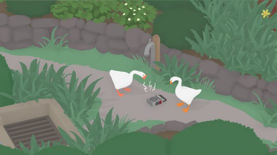 Best Nintendo Switch games for kids: two geese honk at a radio
