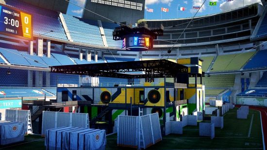 Rainbow Six Siege Operation Brutal Swarm release date: an image of the stadium map in-game