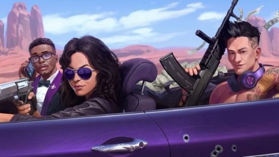 Saints Row Loyalty Missions: Neenah, Eli, and Kevin can be seen in a car