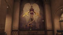 Saints Row Max Level Rank: The Saints imagery on the wall of the HQ can be seen