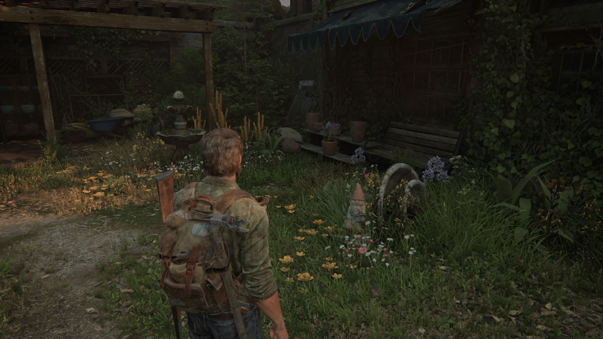 The Last of Us Part 1 Remake Bill's Town Collectible Locations: Joel can be seen looking at the collectible location