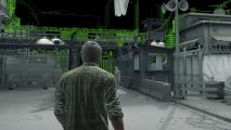 The Last of Us Part 1 Unlock Extras: Joel can be seen walking through the quarantine zone with a render mode on.