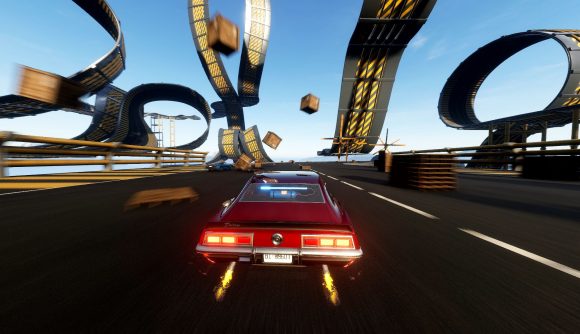 Wreckreaction Release Date: A car can be seen driving on a track