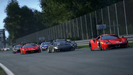Xbox racing games: cars on the grid racing in Assetto Corsa Competizione
