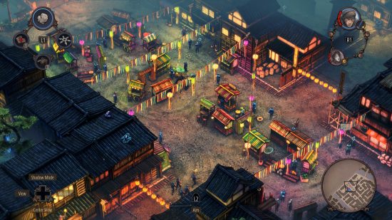 Xbox strategy games: A lively street in Shadow Tactics