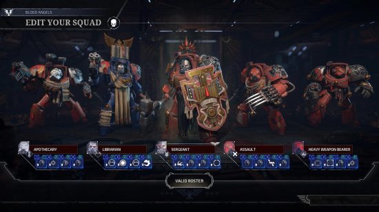 Xbox strategy games: Space marines line up ready to go in Space Hulk Tactics