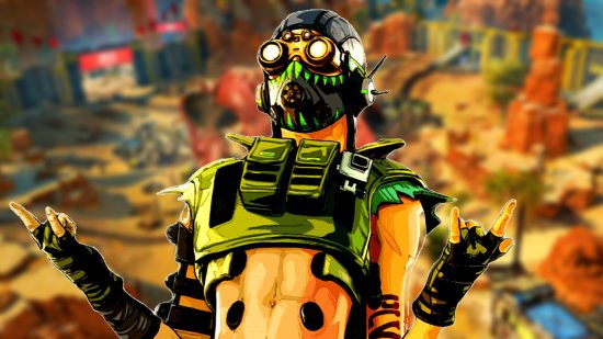 Apex Legends Prime Gaming September rewards: an image of Octane cheering on a blurry background