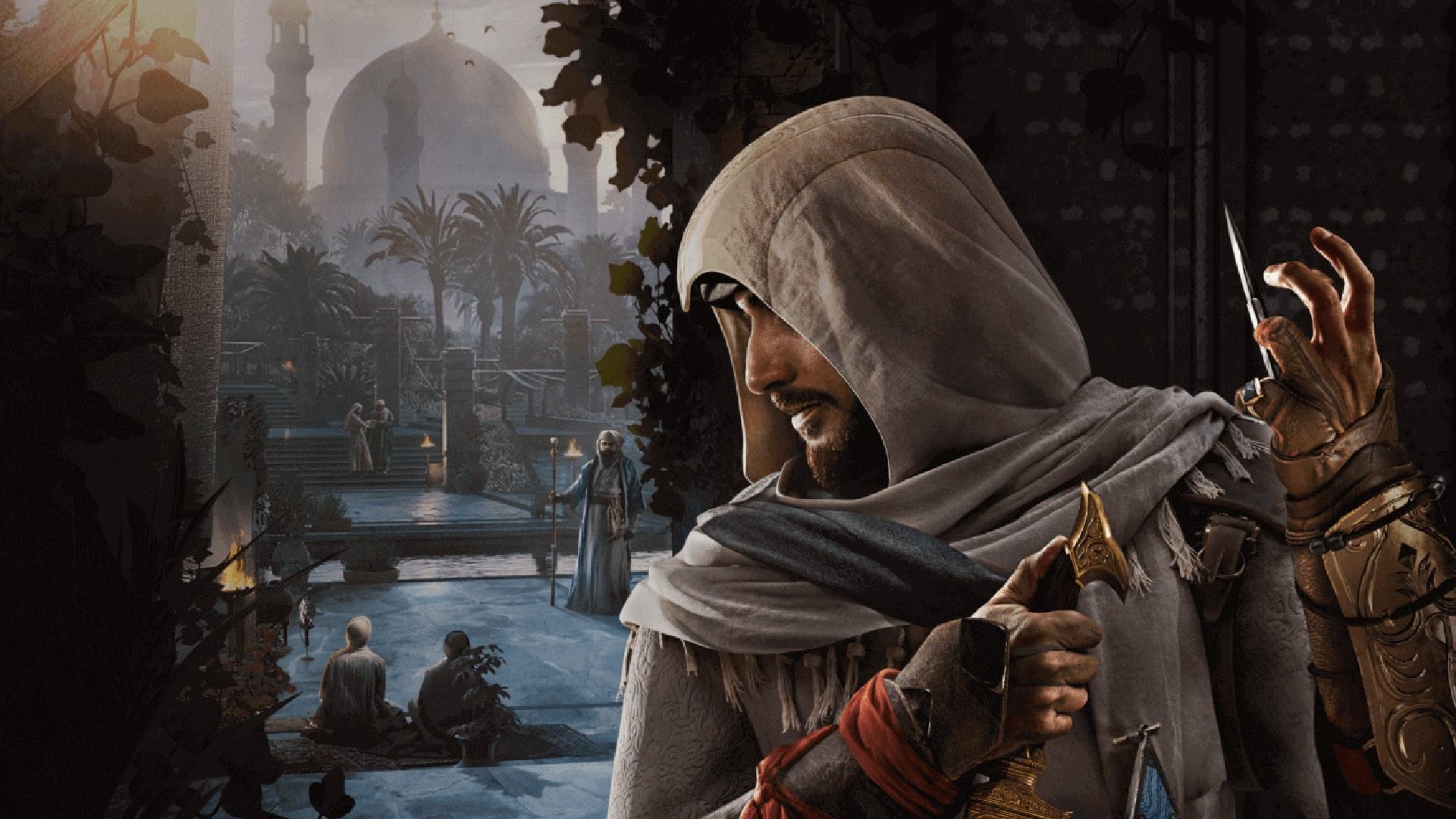 Assassin's Creed Mirage: Basim can be seen overlooking a garden