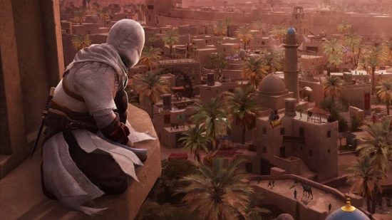 Assassin's Creed Mirage Basim: Basim can be seen overlooking Baghdad