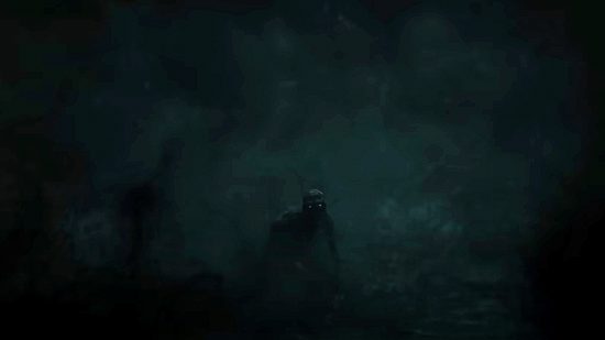 Assassin's Creed Mirage Basim djinn Loki: an image of the ghoulish djinn in dark smoke