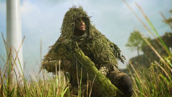 call of duty modern warfare 2 game pass a sniper in a ghillie suit