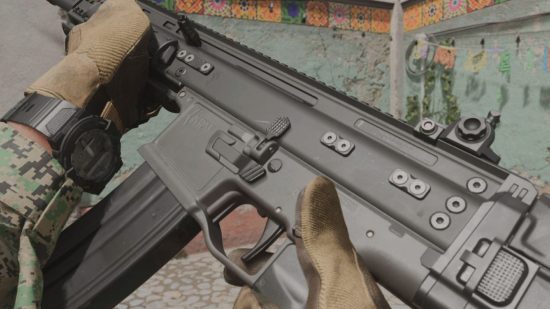 Modern Warfare 2 Unlock Get TAQ-56: The TAQ 56 can be seen being inspected