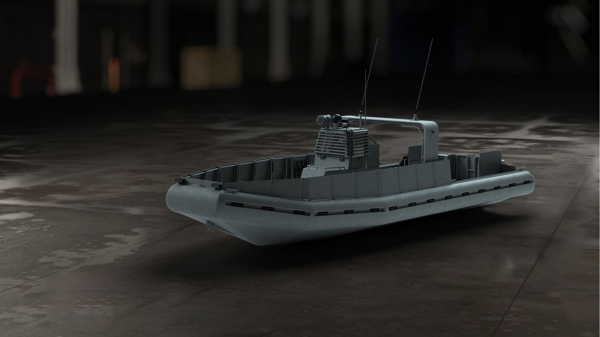 Modern Warfare 2 Vehicles: an armoured boat can be seen