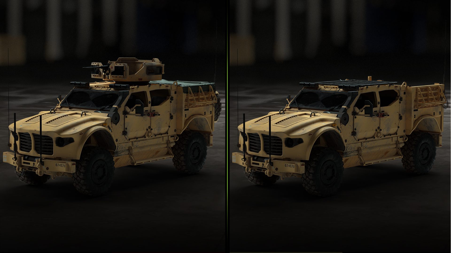 Modern Warfare 2 Vehicles: both versions of the TAC-V can be seen