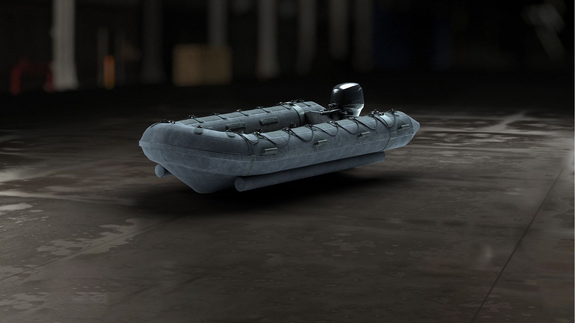 Modern Warfare 2 Vehicles: The RHIB can be seen