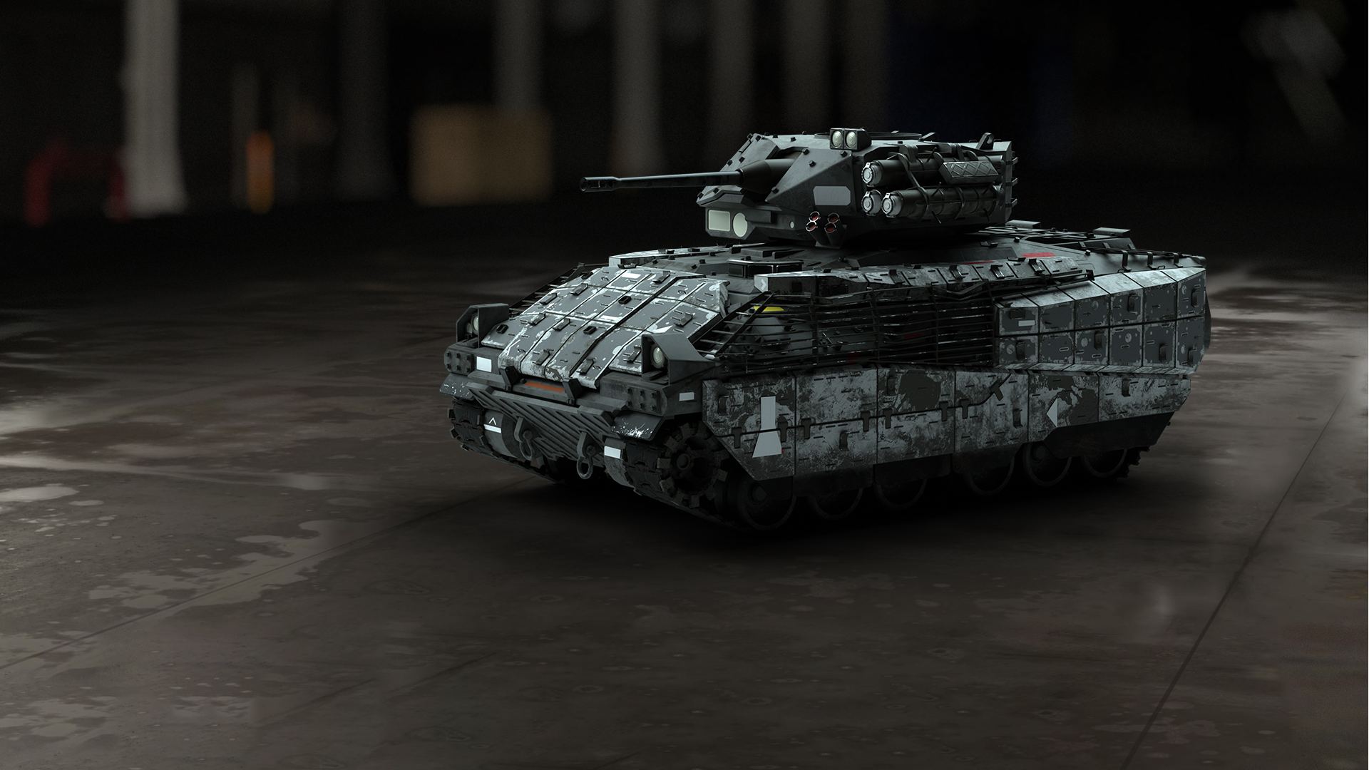Modern Warfare 2 Vehicles: The light tank can be seen