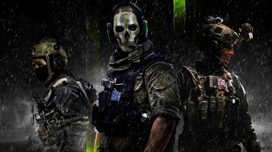 Call of Duty Next start time how to watch: an image of three operators in monochrome