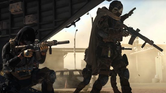 Call of Duty Warzone 2 Map: Multiple soldiers can be seen coming out of a plane