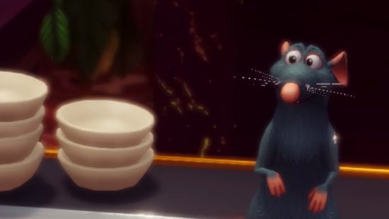 Disney Dreamlight Valley Ratatouille Recipe: Remy can be seen in his kitchen