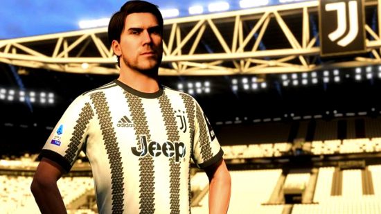 FIFA 23 PS4 to PS5 upgrade: an image of a Juventus player