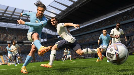 FIFA 23 trading tips: Manchester City's Jack Grealish strikes the ball
