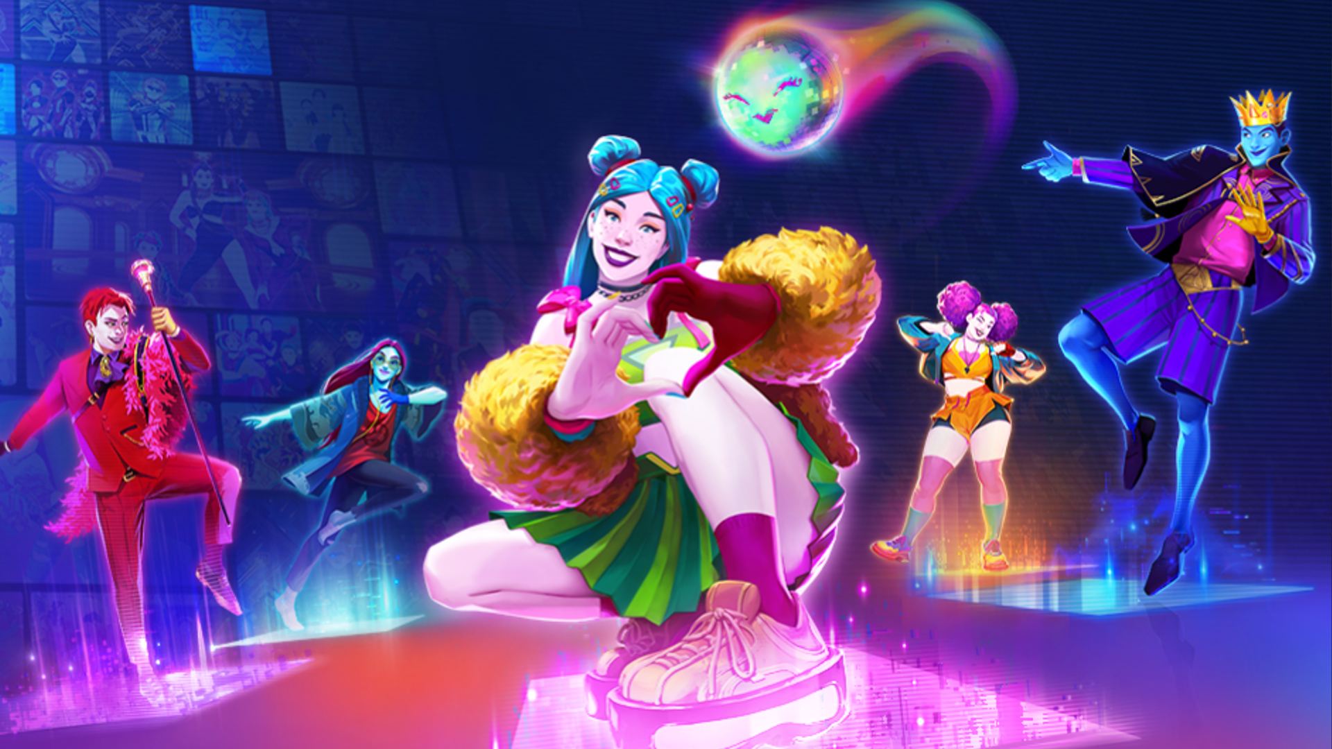 Just Dance: Multiple dancers can be seen in key art