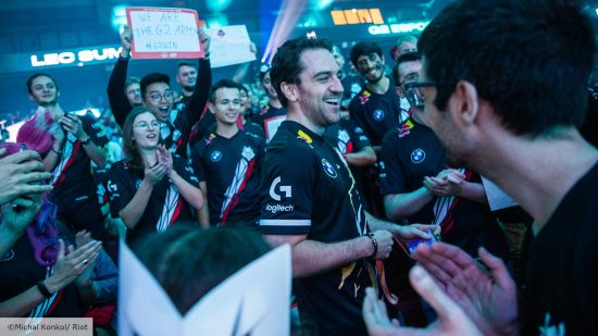 League of Legends Game Changers: G2 CEO Carlos 'Ocelote' Rodriguez is swarmed by G2 fans
