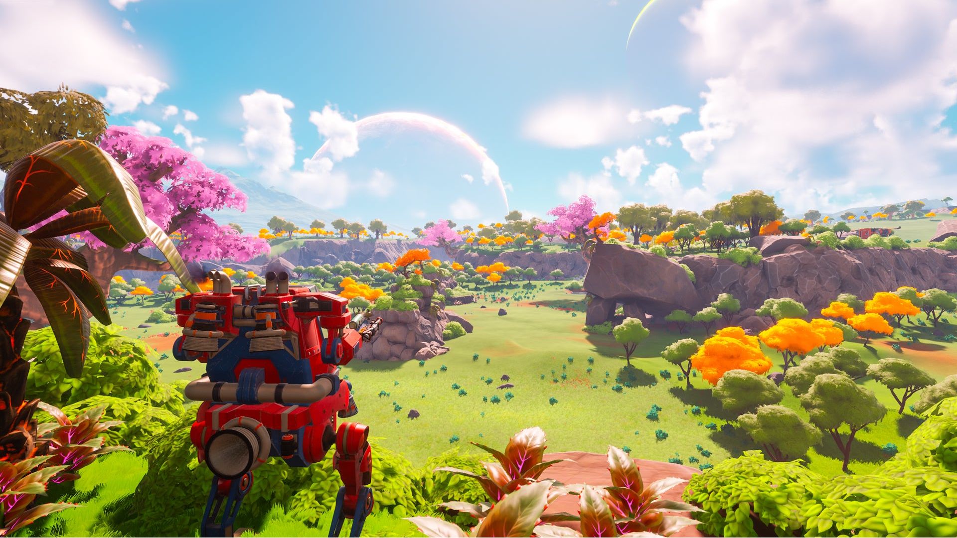 Lightyear Frontier gameplay: A mech can be seen overlooking the map
