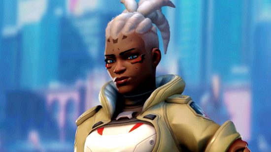 Overwatch 2 competitive protect ranks break: an image of Sojourn looking less than impressed