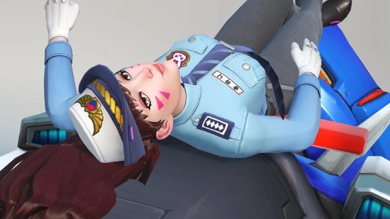 Overwatch 2 Phone Number Required SMS Protect: D.VA can be seen in her police officer outfit