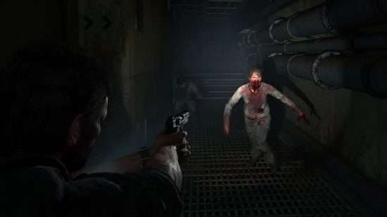 The Last of Us Part 1 Best Skills: Joel can be seen shooting some Runners