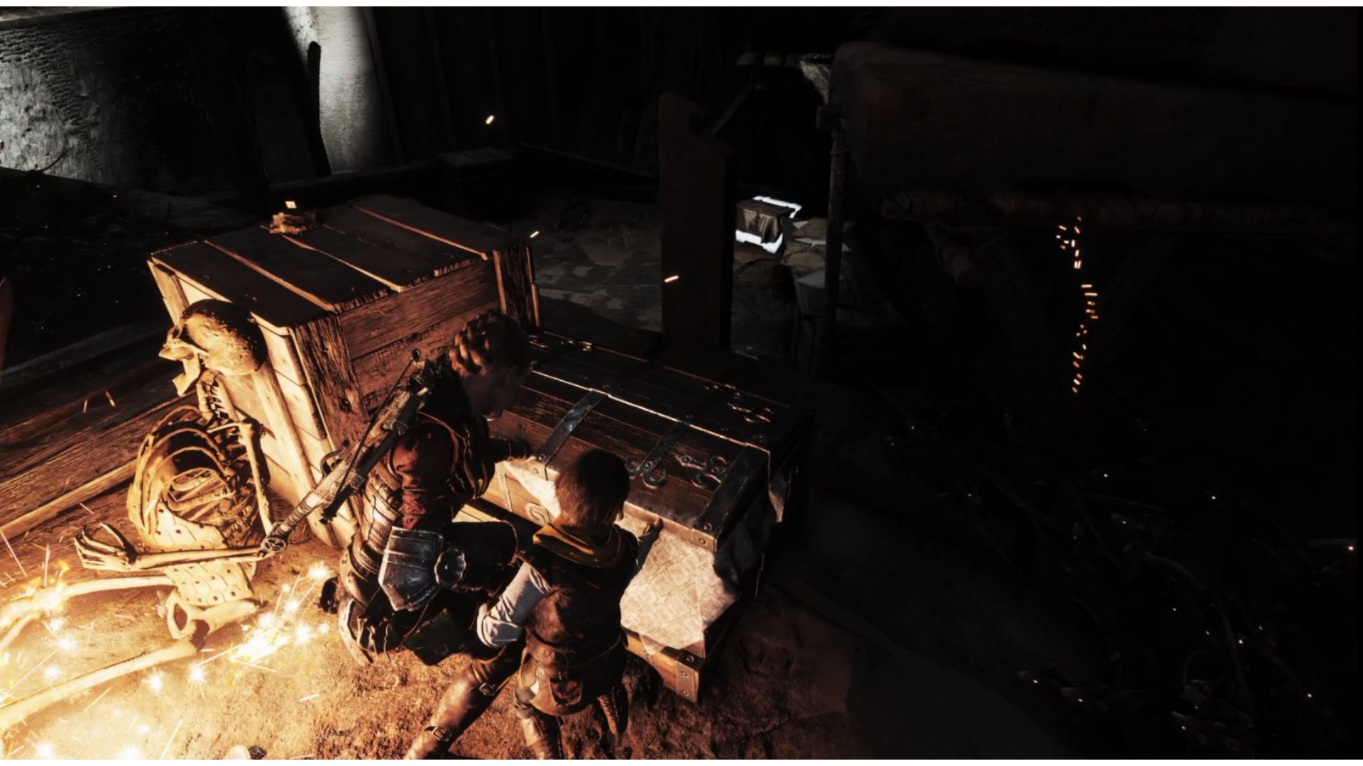 A Plague Tale Requiem Collectibles: The area with the chest can be seen