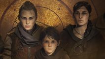 A Plague Tale Requiem Souvenir Locations: Amicia, Hugo, and Beatrice can be seen in art