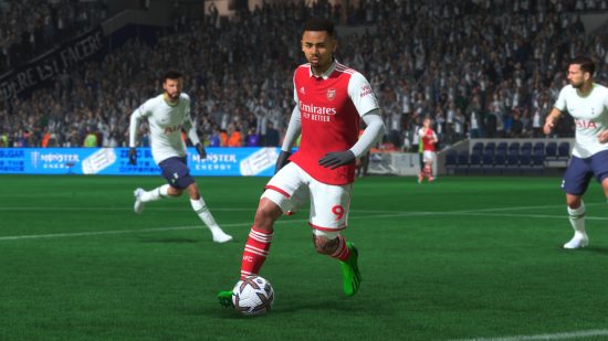 FIFA 23 Prime Gaming rewards: Arsenal's Gabriel Jesus runs with the ball in FIFA 23