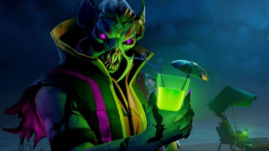 Fortnite Wolfscent ability apex legends: an image of a vampire bat drinking green slime