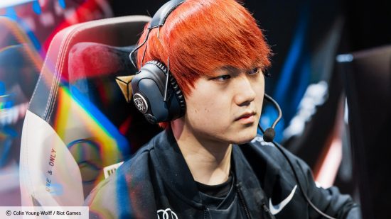 League of Legends Worlds 2022 Top Esports JackeyLove interview: JackeyLove with his red hair